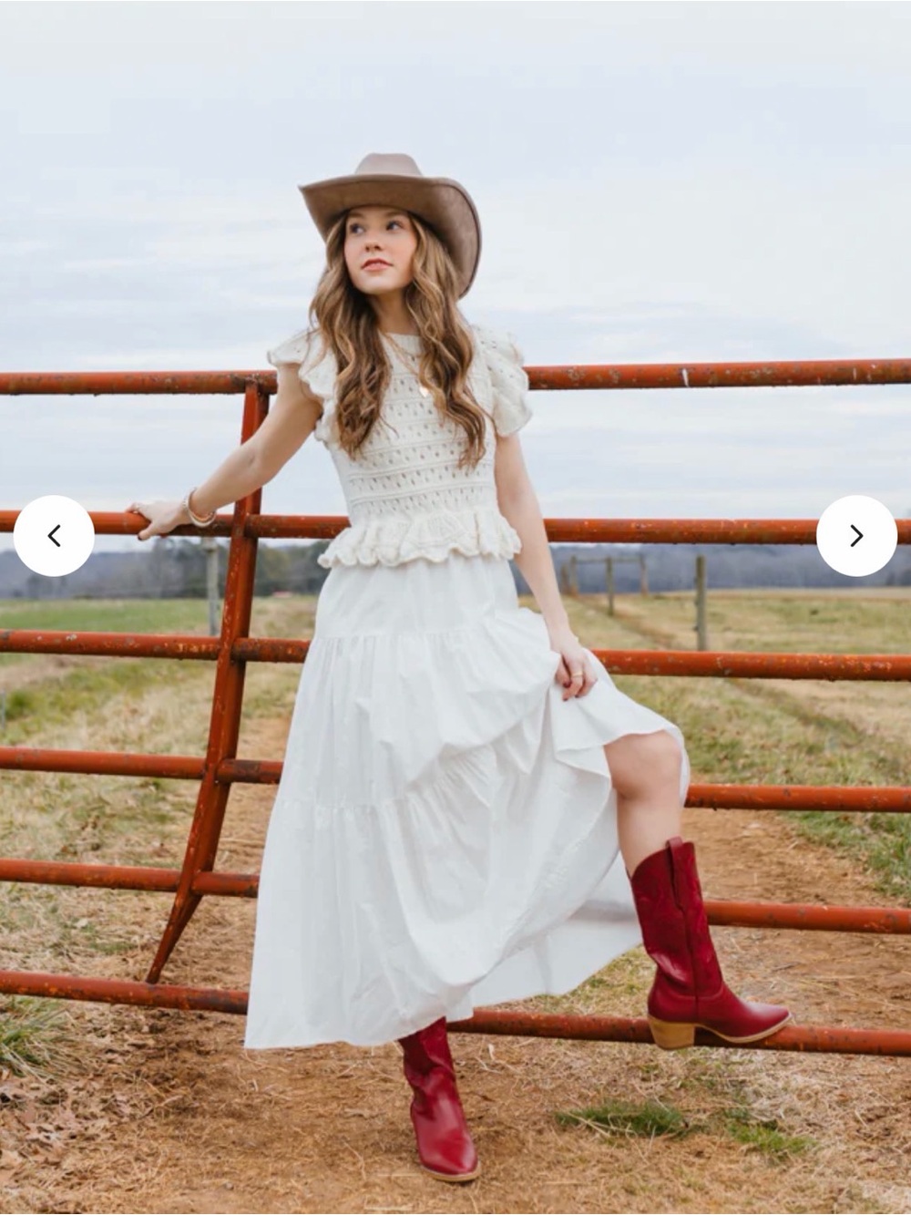 Women's White Maxi Dress - Casual Boho